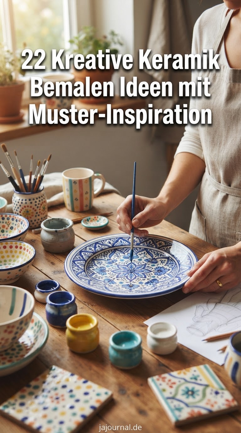 22 Kreative Keramik Bemalen Ideen mit Muster-Inspiration
