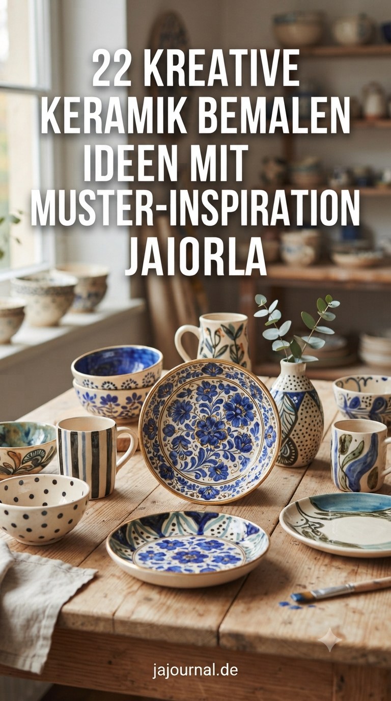 22 Kreative Keramik Bemalen Ideen mit Muster-Inspiration
