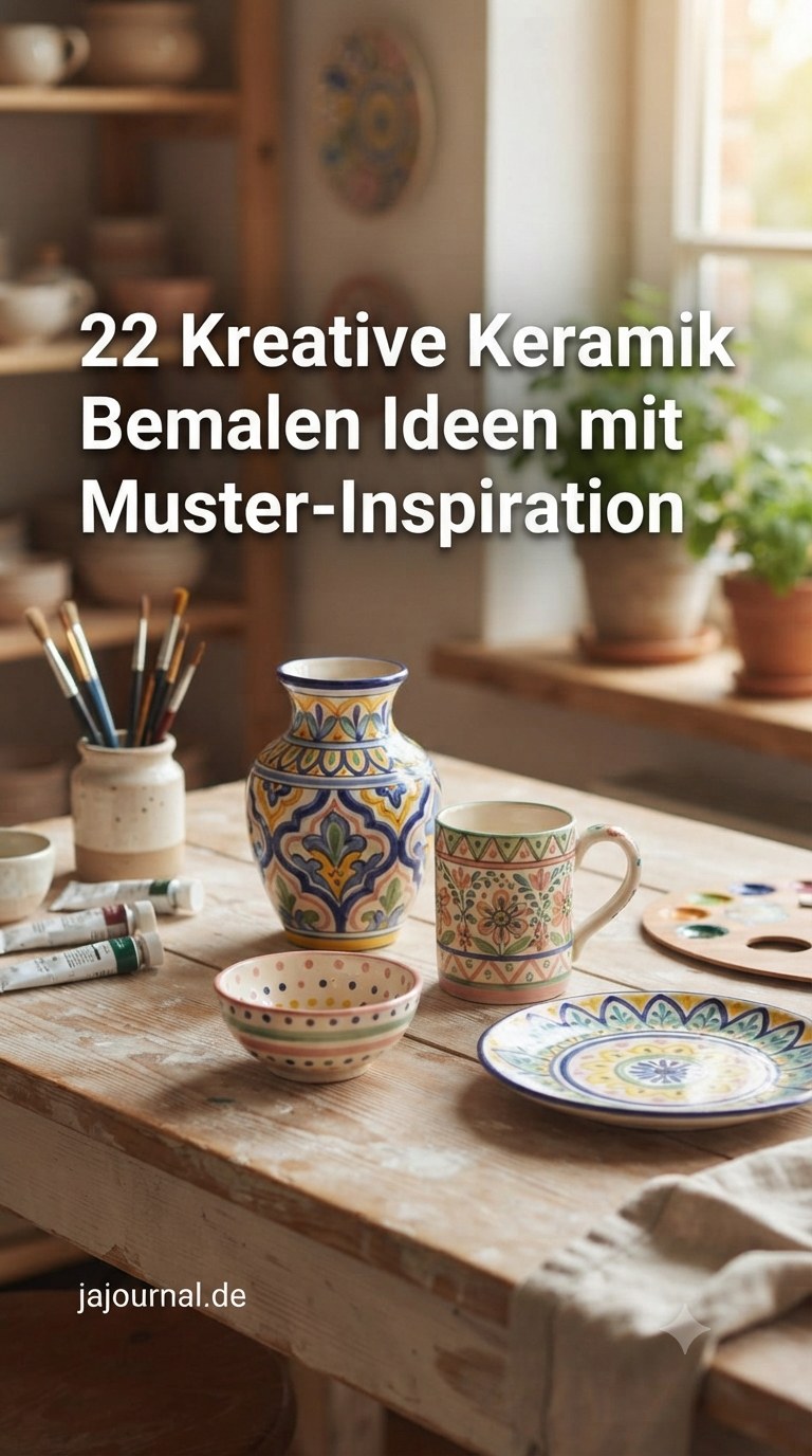 22 Kreative Keramik Bemalen Ideen mit Muster-Inspiration