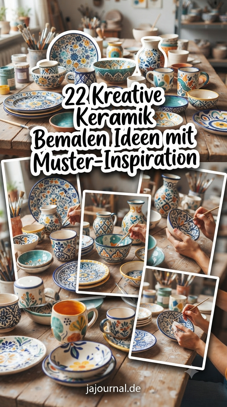 22 Kreative Keramik Bemalen Ideen mit Muster-Inspiration