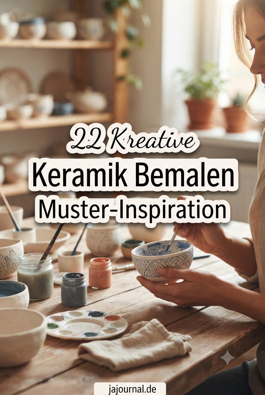 22 Kreative Keramik Bemalen Ideen mit Muster-Inspiration