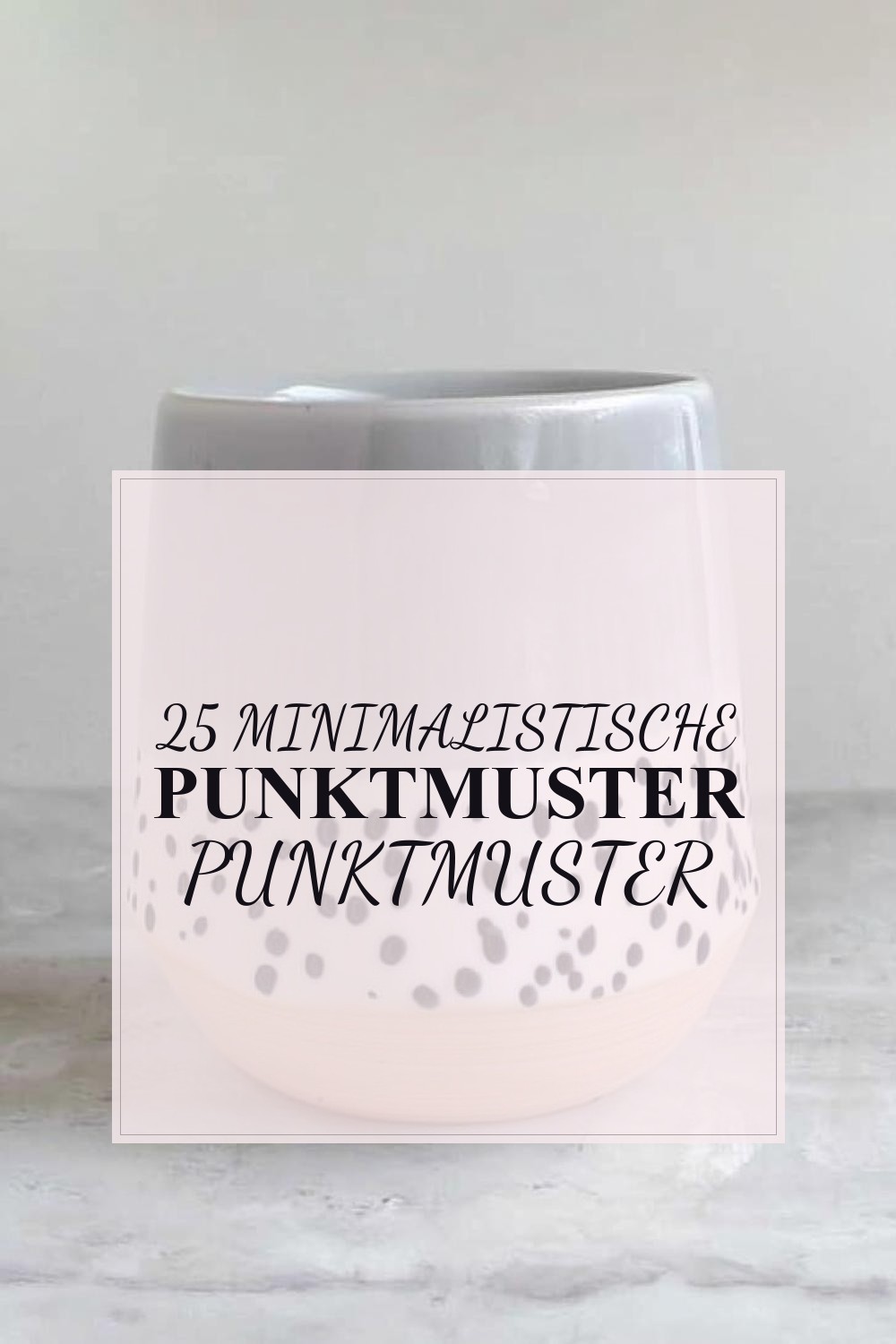 Minimalistische Punktmuster