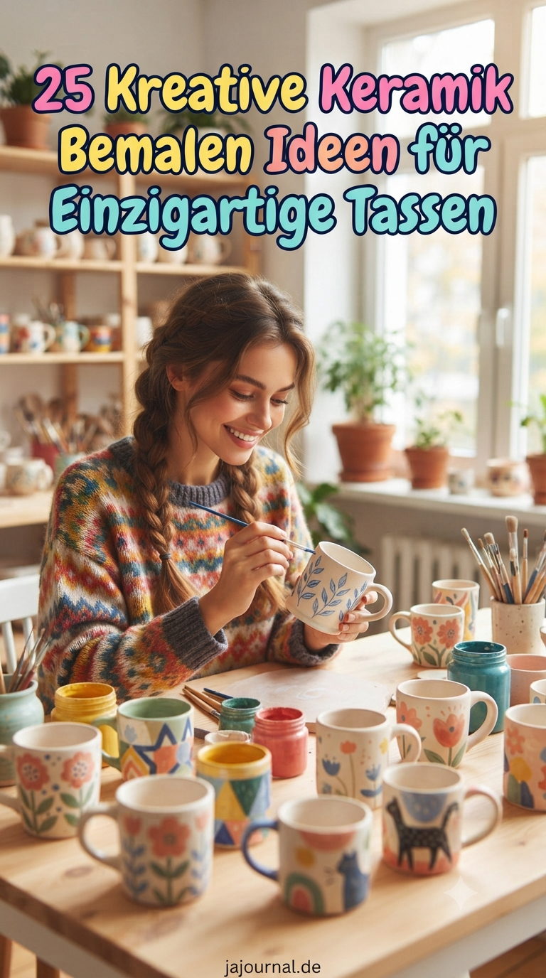 25 Kreative Keramik Bemalen Ideen für Einzigartige Tassen