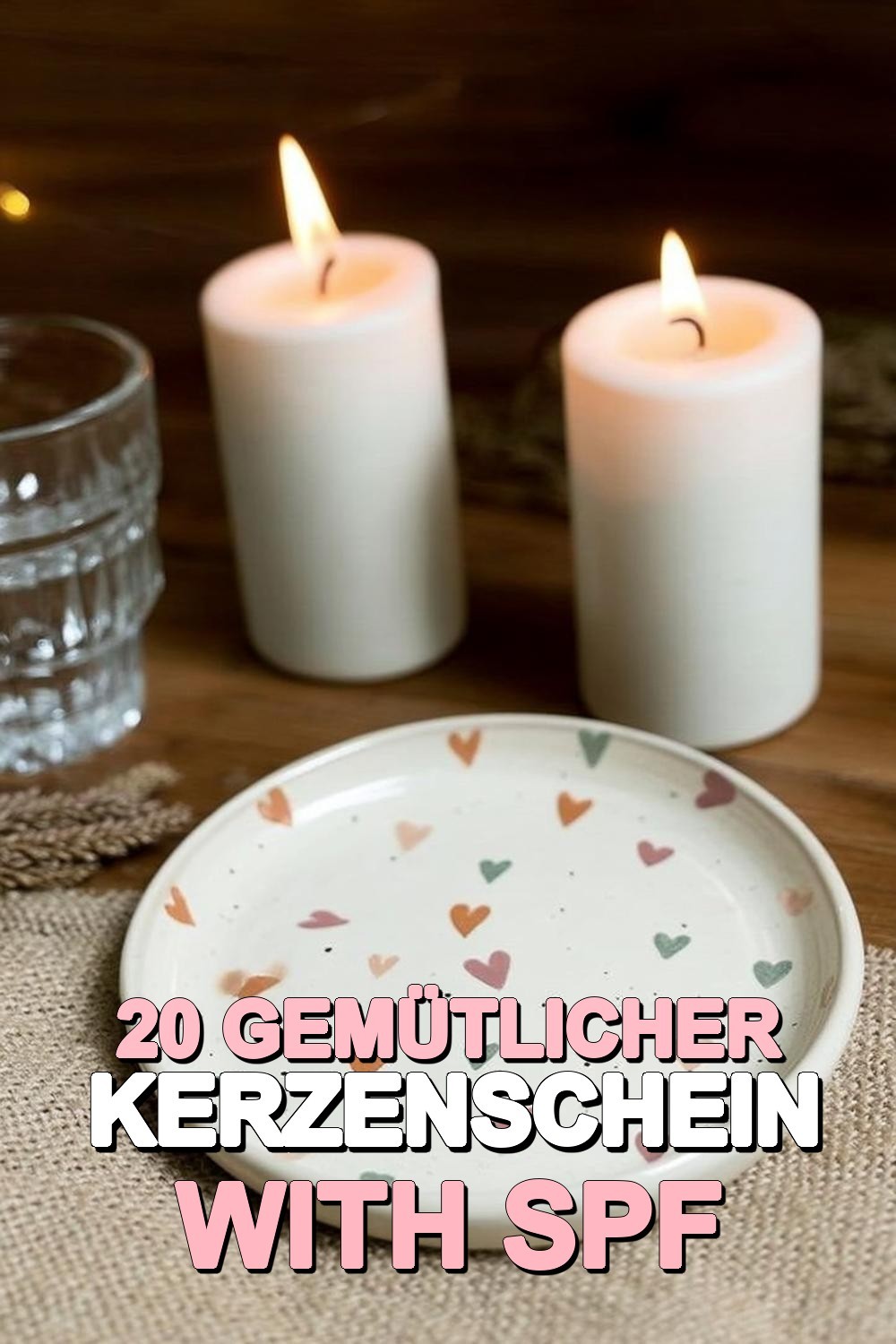 Gemütlicher Kerzenschein