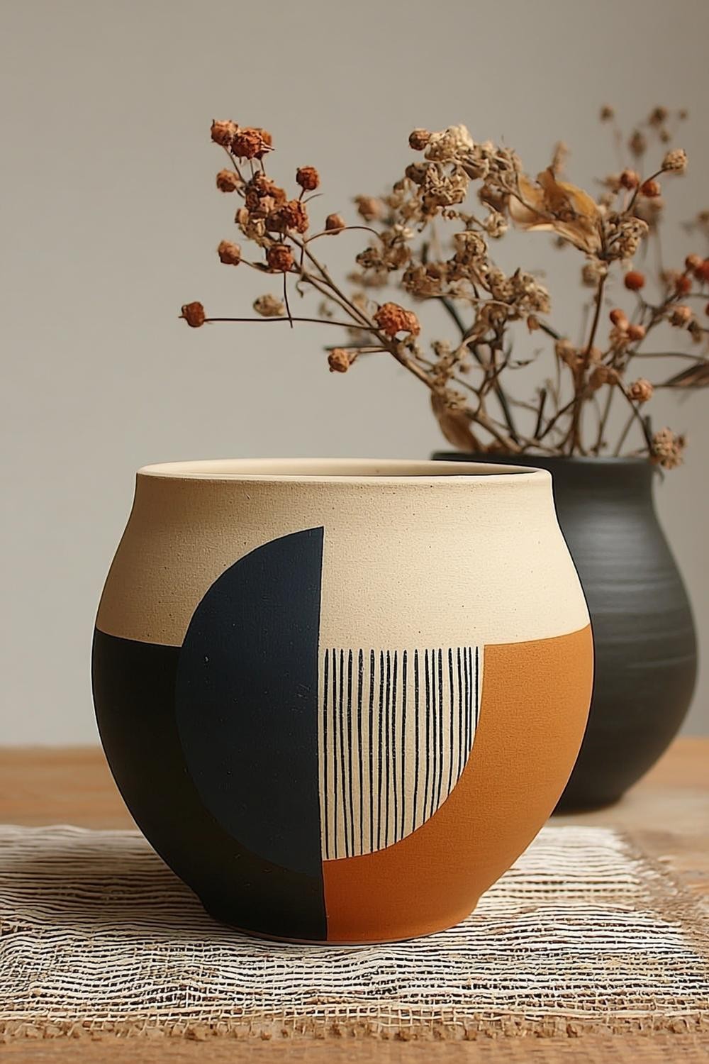 Moderne Farbblock-Geometrie