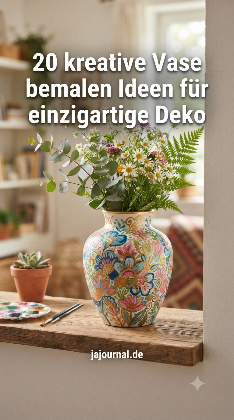20 kreative Vase bemalen Ideen für einzigartige Deko
