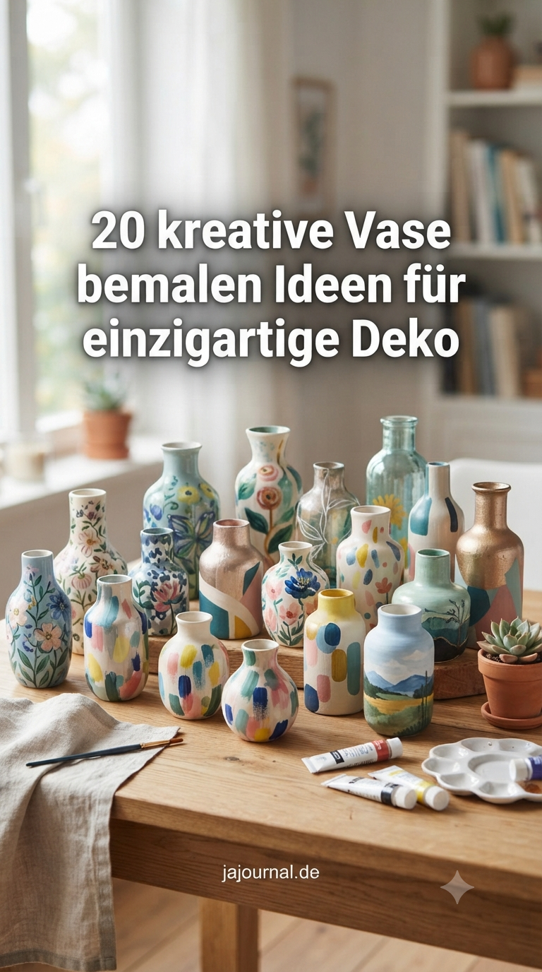 20 kreative Vase bemalen Ideen für einzigartige Deko