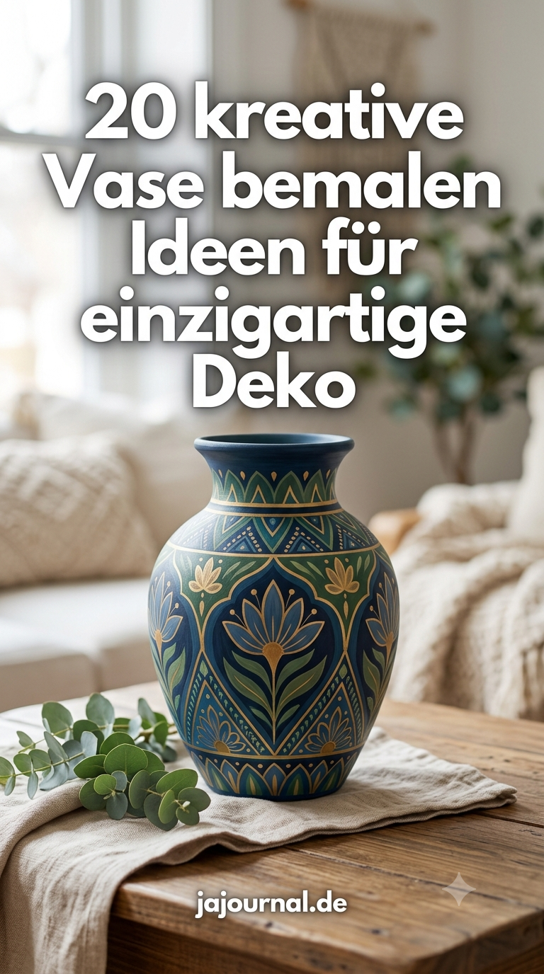 20 kreative Vase bemalen Ideen für einzigartige Deko