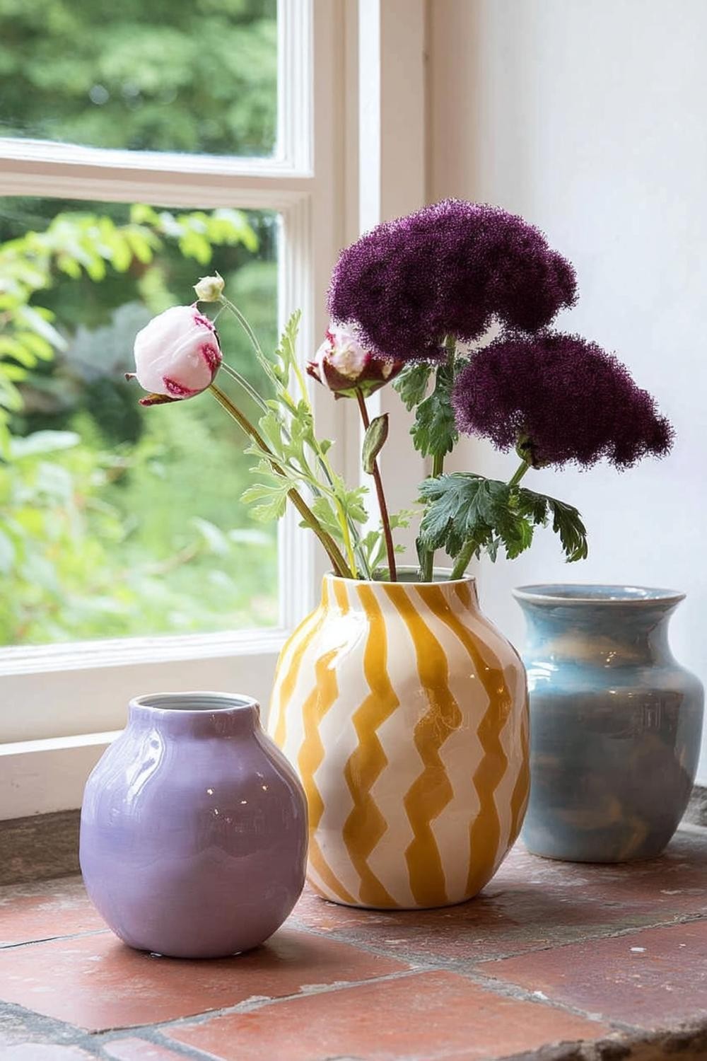 Wellenförmige Zickzack-Designs