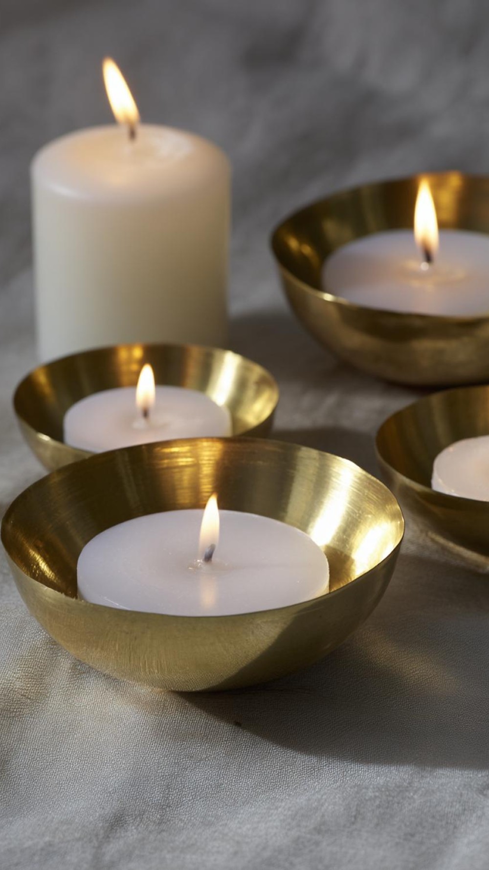 24 Natürliche Kerzen Deko Leichtigkeit