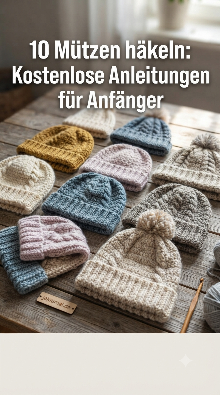 10 Mützen häkeln: Kostenlose Anleitungen für Anfänger