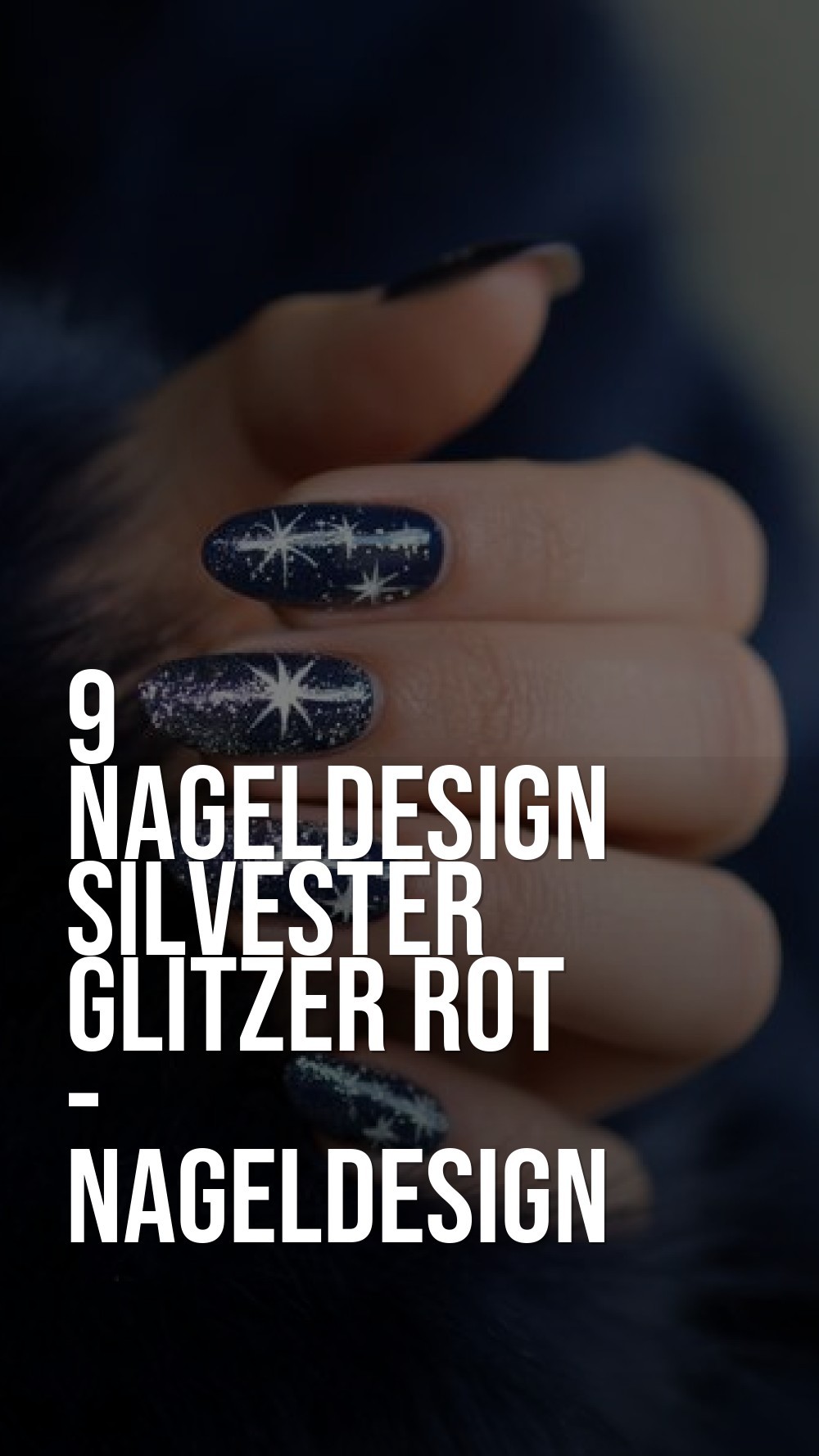 nageldesign silvester glitzer rot - Nageldesign Silvester Einfach Elegant Gelöst