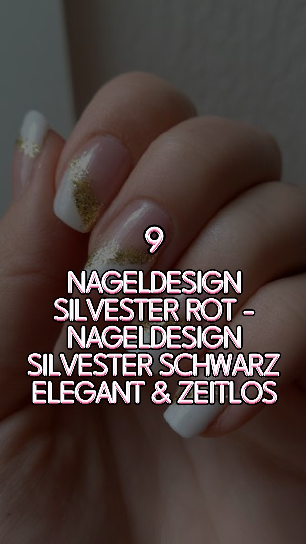 nageldesign silvester rot - Nageldesign Silvester Schwarz Elegant & Zeitlos