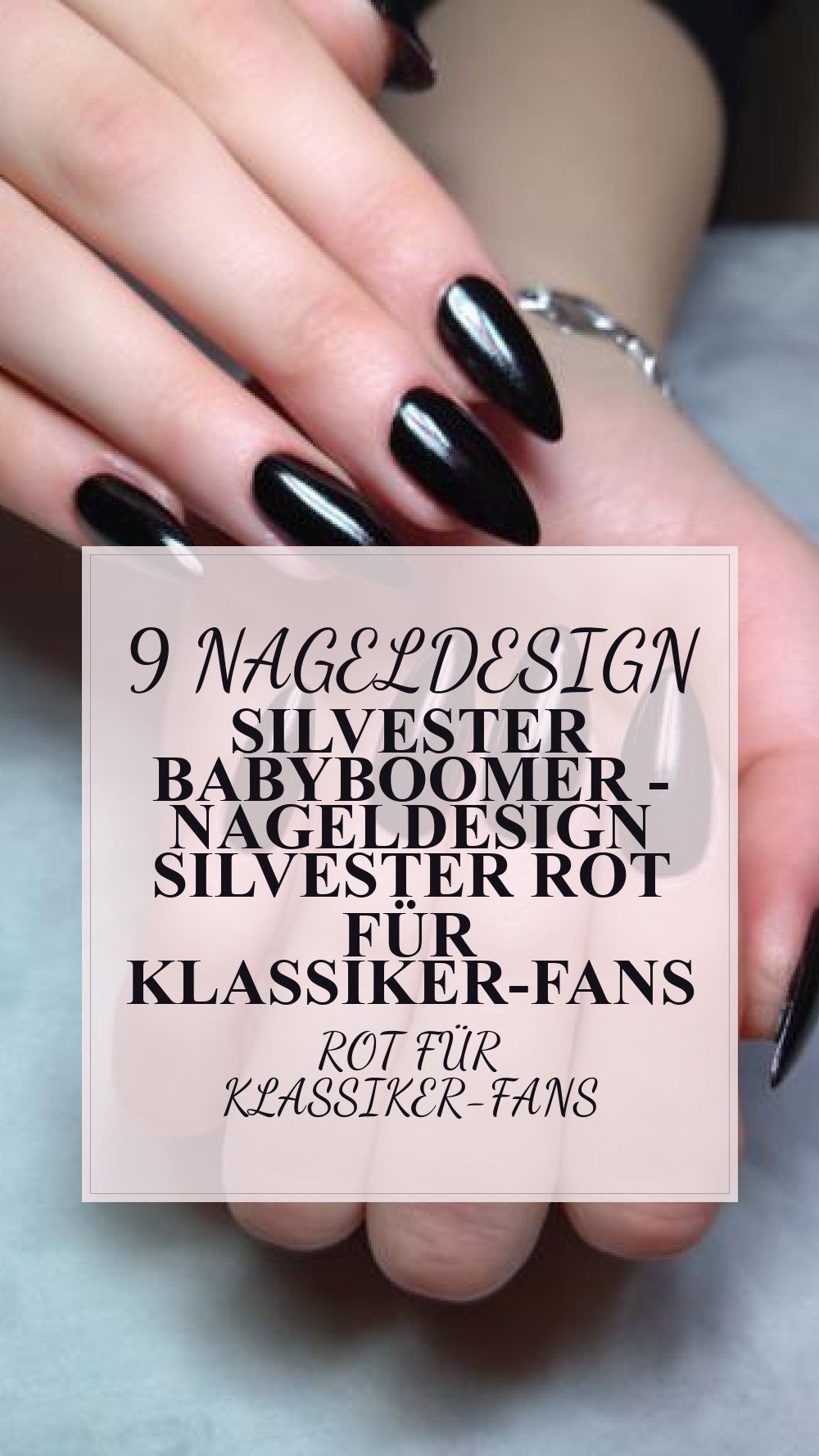 nageldesign silvester babyboomer - Nageldesign Silvester Rot für Klassiker-Fans