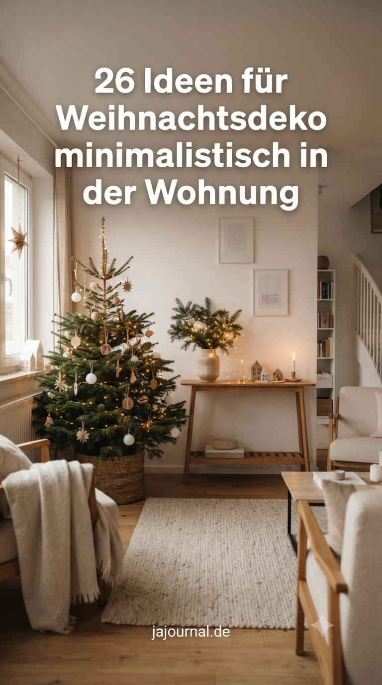 26 Ideen für Weihnachtsdeko minimalistisch in der Wohnung