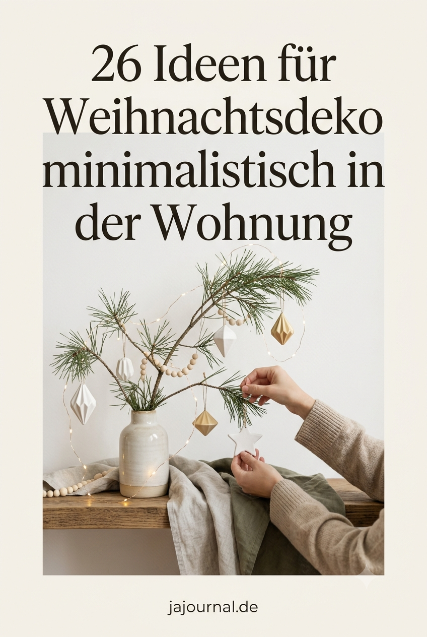 26 Ideen für Weihnachtsdeko minimalistisch in der Wohnung