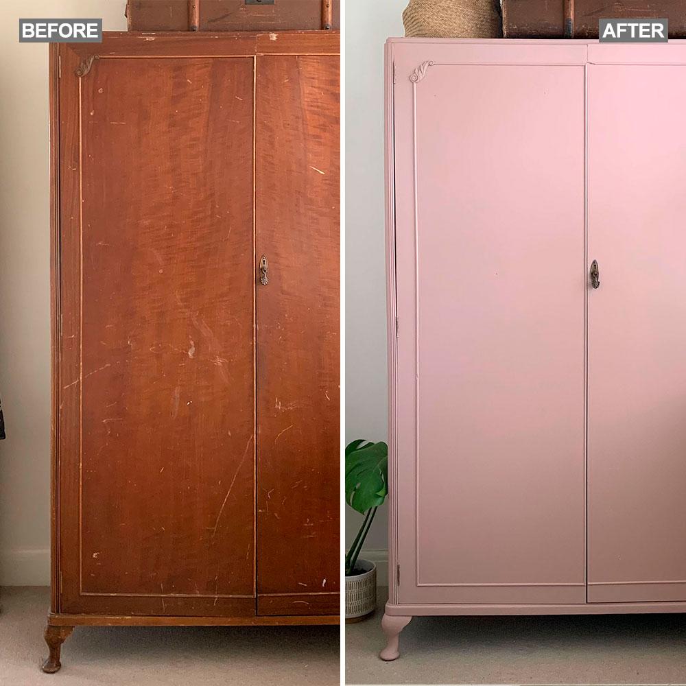 Alter Schrank neu gestaltet