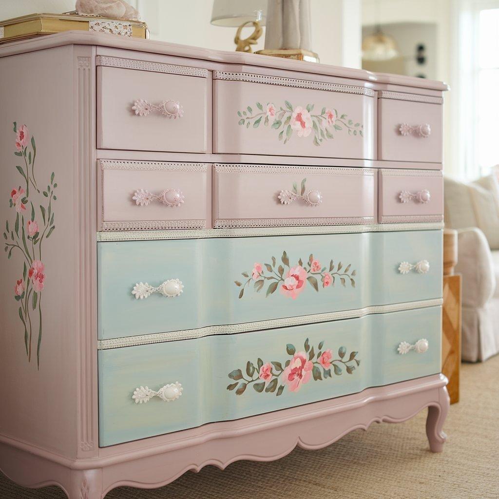 Shabby Chic Möbel Pastellfarben